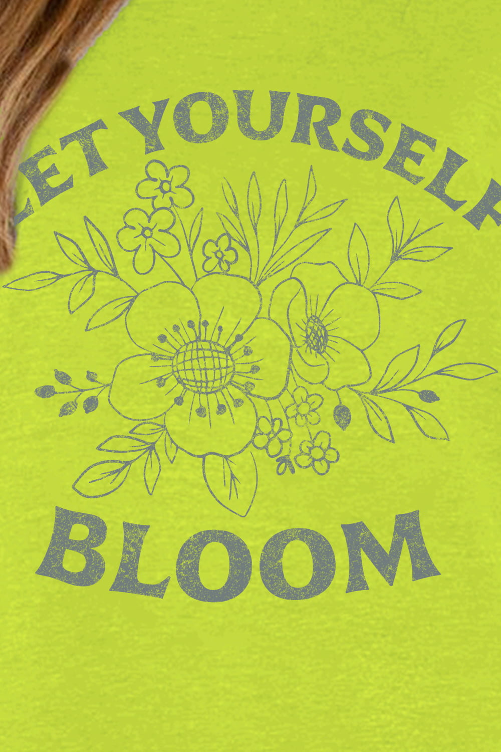 LET YOURSELF BLOOM Graphic Sweatshirt