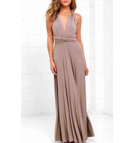 Women Bandage Convertible Boho Maxi Dress